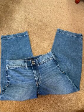 Banana Republic high rise, wide leg, crop jeans